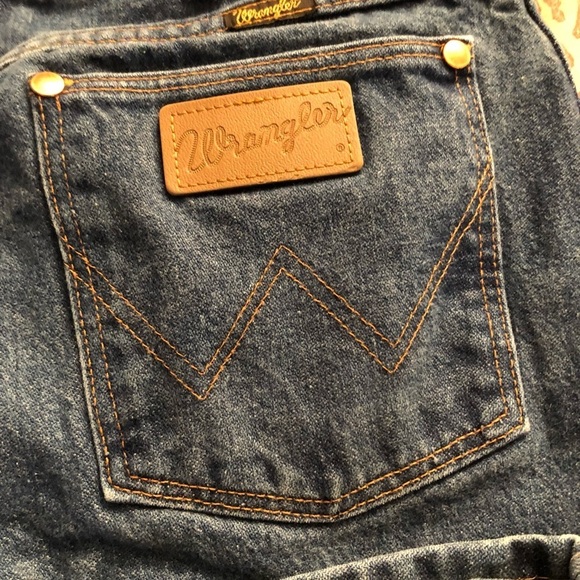 Wrangler Mens 33Wx34L medium blue denim great work jeans heavy weight - Picture 2 of 7